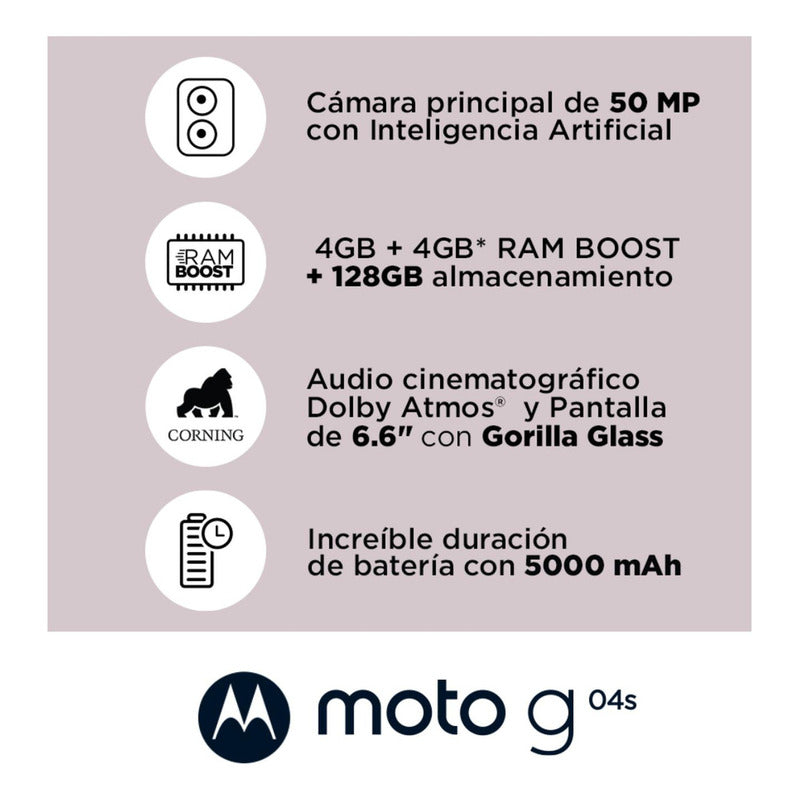 Celular Moto G04s 4 + 128 Verde