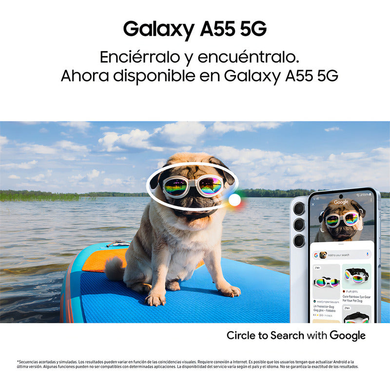 Teléfono Samsung Galaxy A55 5g 128 Gb, Azul Oscuro - Excelente (Reacondicionado)