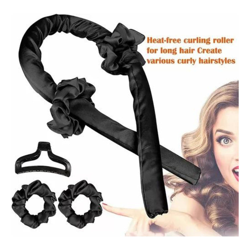 Rizadores De Cabello Diadema Con Rizos De Seda Sin Calor