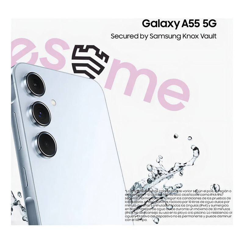 Teléfono Samsung Galaxy A55 5g 128 Gb, Azul Oscuro - Excelente (Reacondicionado)