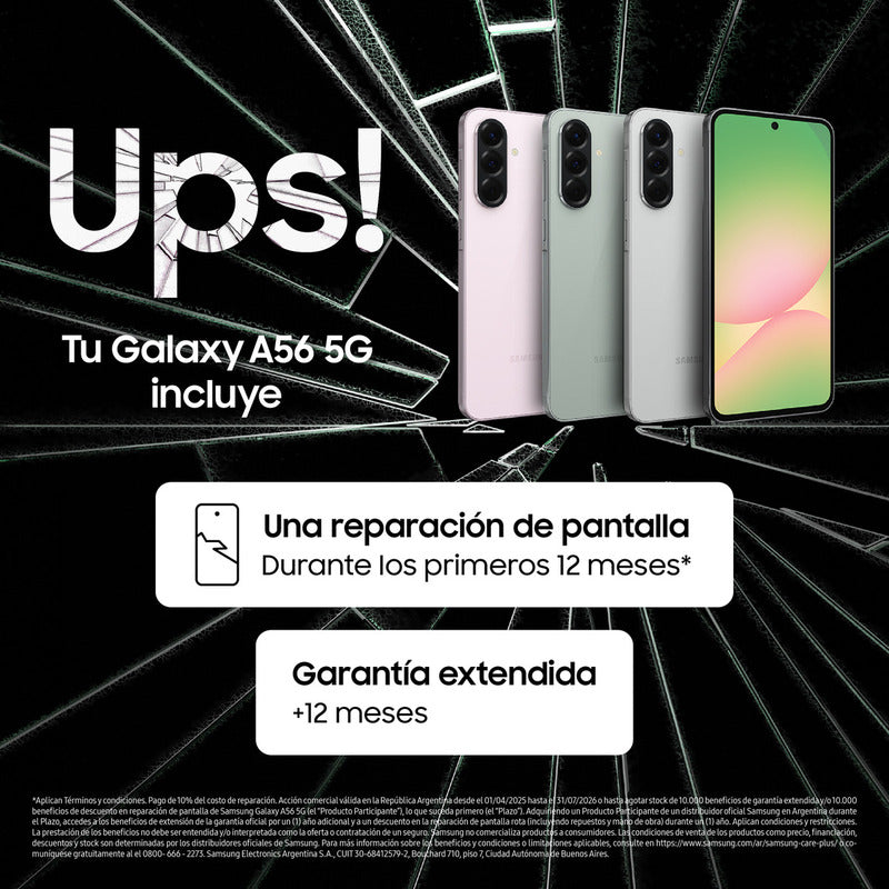 Samsung Galaxy A56 5g 128gb 8gb Ram Gris Oscuro - Excelente (Reacondicionado)