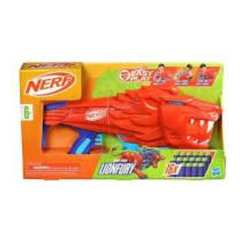 Nerf Junior Wild Lionfury, Lanzadardos Con 16 Dardos Nerf El Naranja