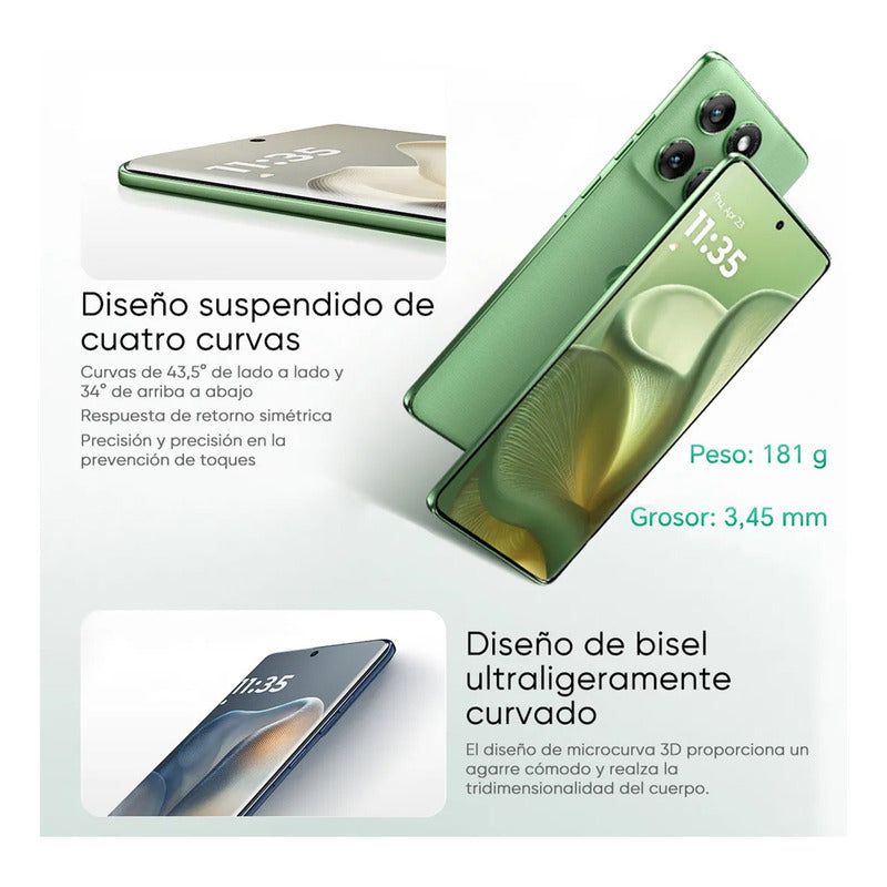 Motorola Moto Edge 60 5g Teléfono Sí 512gb 12gb Ram Celular 5500 Mah Ip68 Y Ip69 Smartphone Azul Global Rom