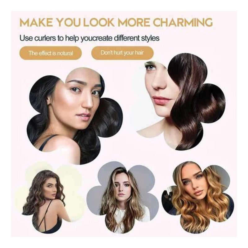 Rizadores De Cabello Diadema Con Rizos De Seda Sin Calor